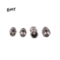 EMT Hot selling flare fitting JIC male thread metric 74 degree straight transition stainless steel hydraulic parts